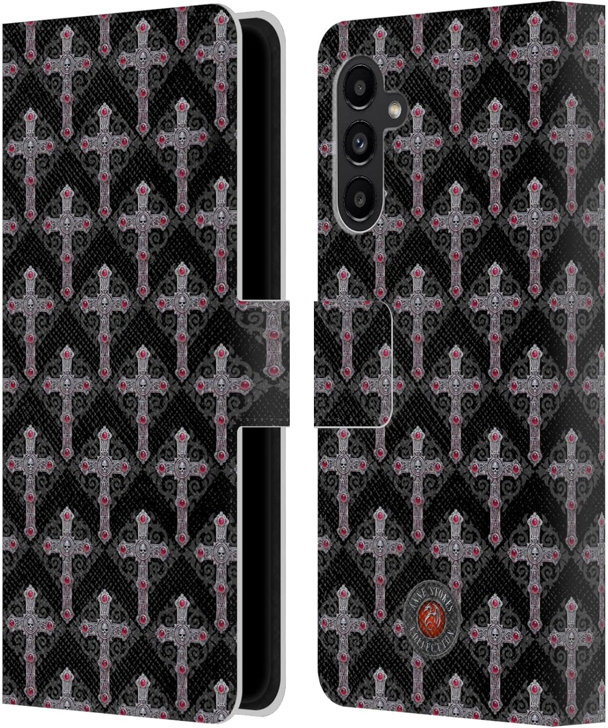 Head Case Designs Officially Licensed Anne Stokes Rock God Tribal Leather Wallet Case Compatible with Samsung Galaxy A13 5G (2021)