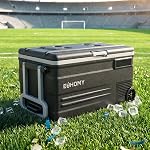 EUHOMY 12 Réfrigérateur volt, 80QT(75L) 12V Réfrigérateur, refroidisseur électrique APP Commande, réfrigérateur de voiture 12/24V DC 110-240V AC, Réfrigérateur de voiture 0°F ~68°F, 12 Refroidisseur Volt pour le camping, voyage, camion, bateau, plein air