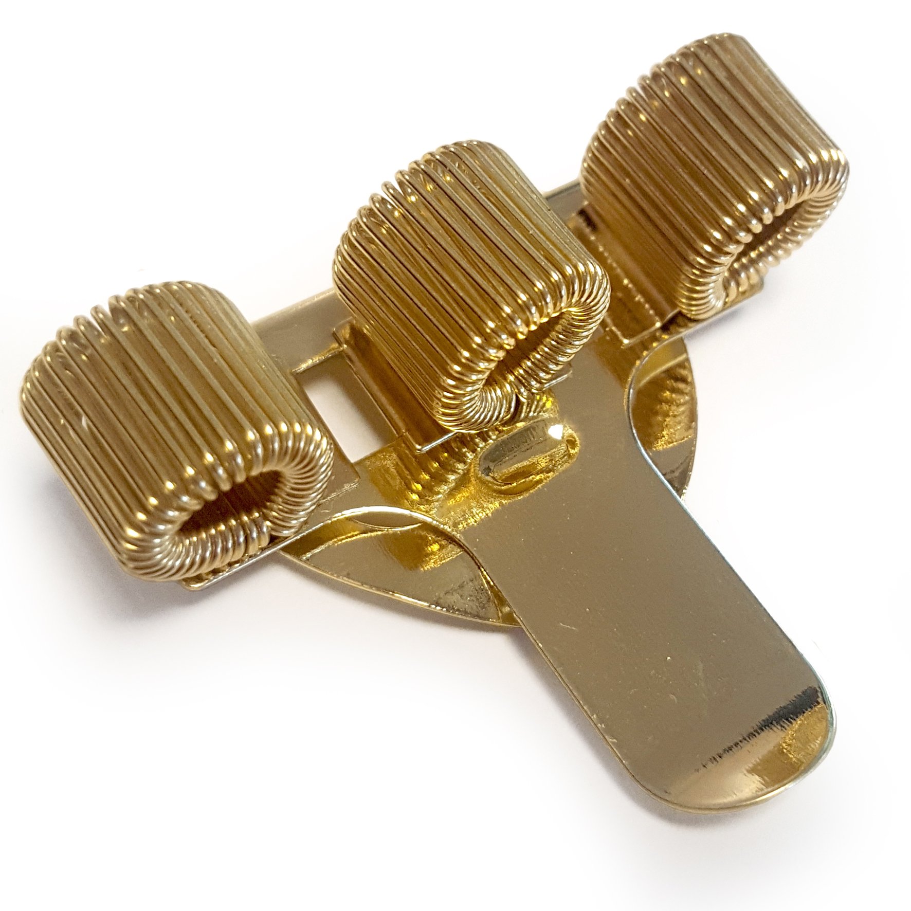 OMG Lot De 3 Porte-Crayons Double Avec Clip – Acier Inoxydable Argent – Idéal Infirmiers, Pilotes, Professions