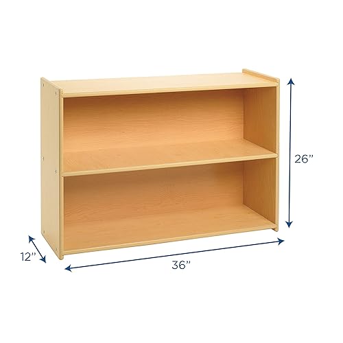 Miniatura 3 de Angeles Value Line - Almacenamiento estrecho de 2 estantes ANG7147 estantes de muebles de aula para niños estantería para niños organizador para