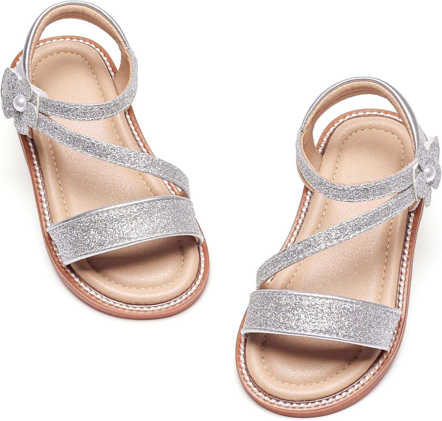 Kiderence Toddler Girls Sandals Little Girls Kids Summer Shoes Toddler Sandals