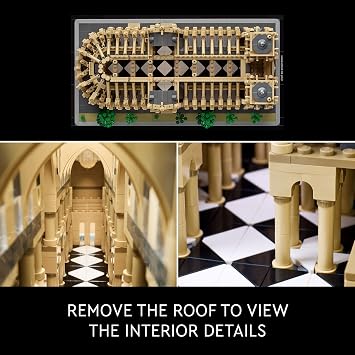 LEGO Architecture Notre-Dame de Paris Set, Model Kit for Adults to Build, Home or Office Décor, Collectible Gift for History-Loving Men, Women, Him or Her 21061