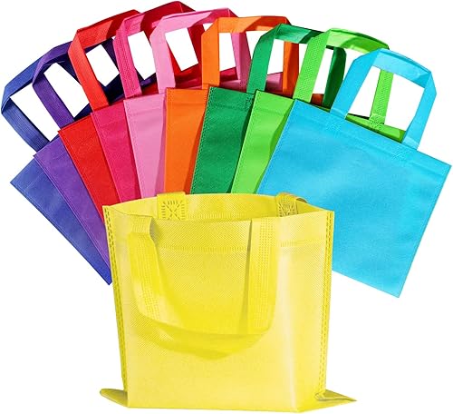 Miniatura 7 de SPERPAND 30 bolsas reutilizables para recuerdos de fiesta, bolsas pequeñas no tejidas, bolsas de regalo con asas para cumpleaños de niños, baby