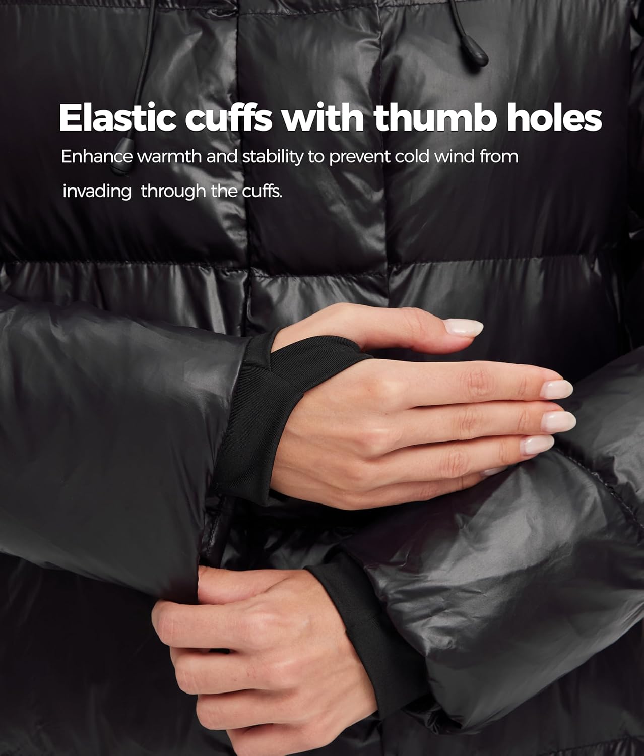 wantdo Women's Long Winter Coat Thicken Puffer Jacket Warm Hooded Parka - Image 8