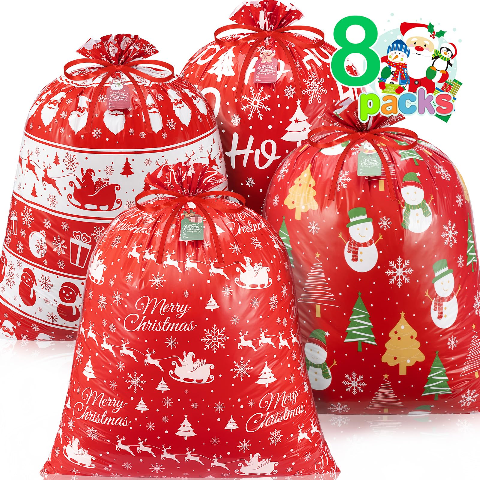 Partylamb Bolsas de regalo de Navidad, bolsa de regalo grande 001