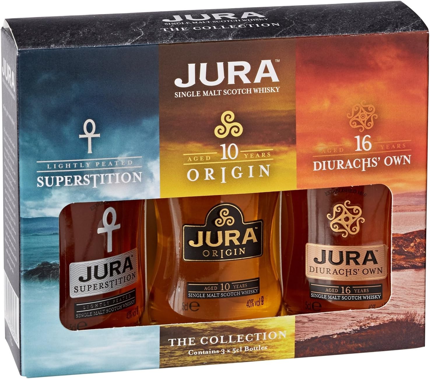 Isle of Jura 200th Anniversary Gift Set, 3 x 5 cl