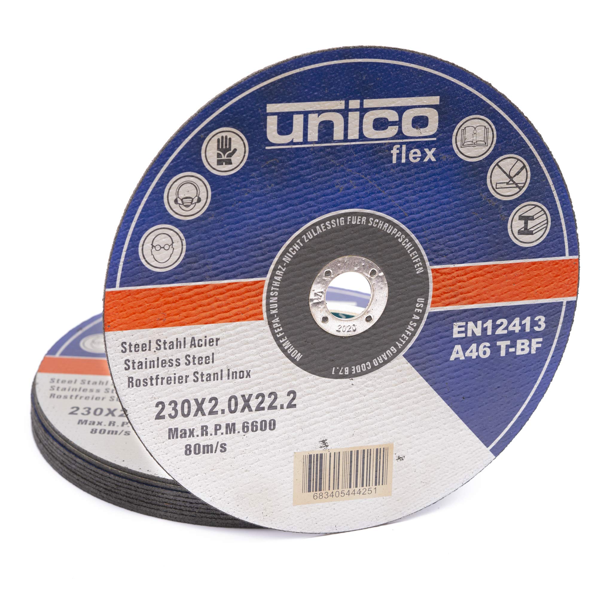 IPOTOOLS Disque à tronçonner 230 métal acier inoxydable 230 mm x 2,0 mm pour métal acier inoxydable