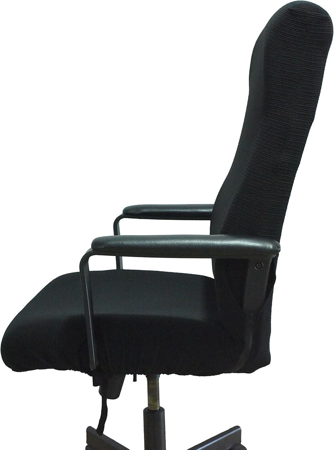 Top Rated BCP Stripe Stretch Office Chair Cover Chair Pad Chair Slipcover, L Size (Black)
