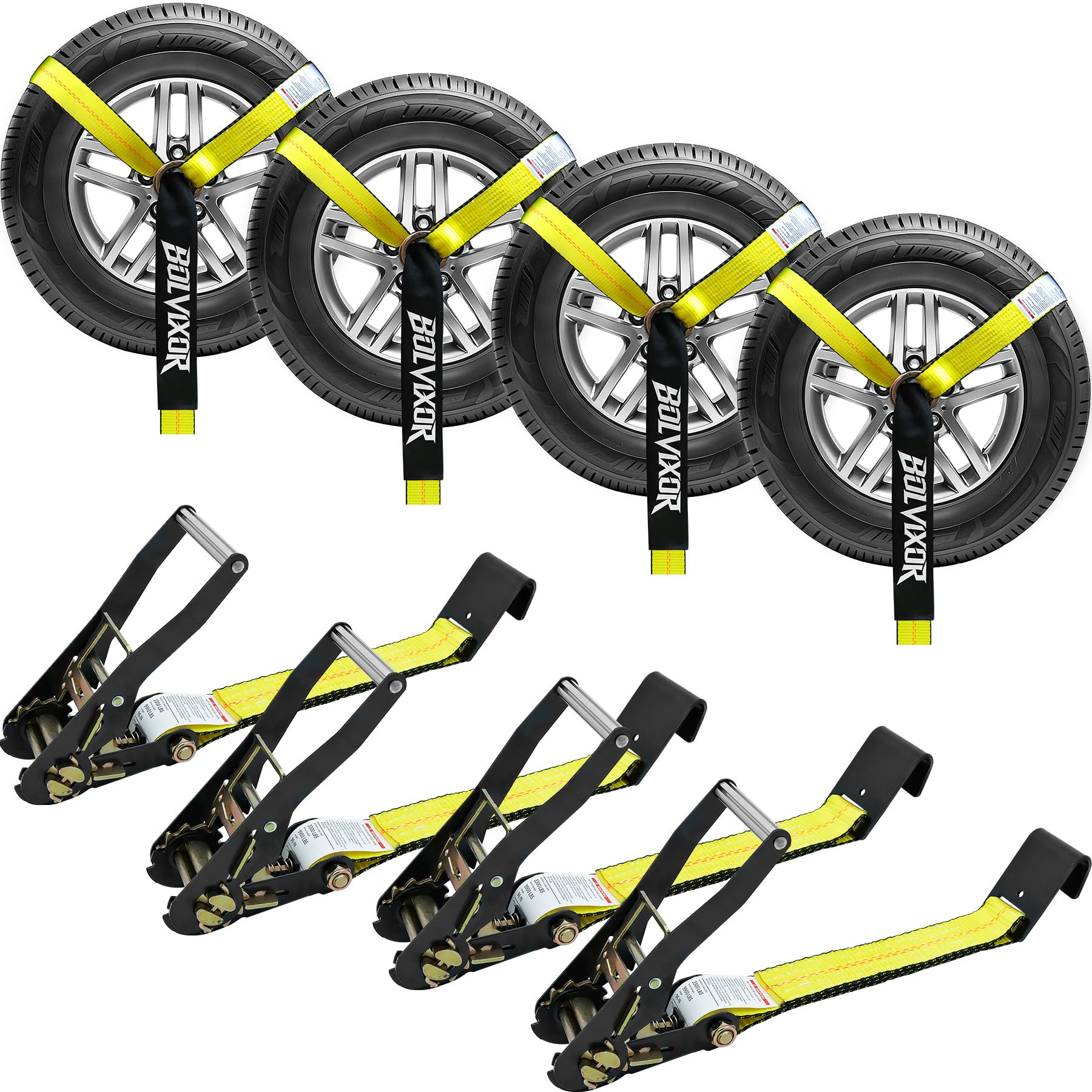 Bolvixor Car Tie Down Straps for Trailers
