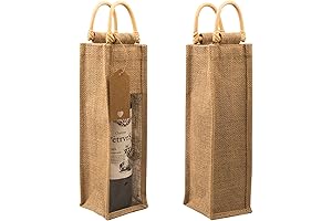 DIWNELEM Burlap Wine Bags