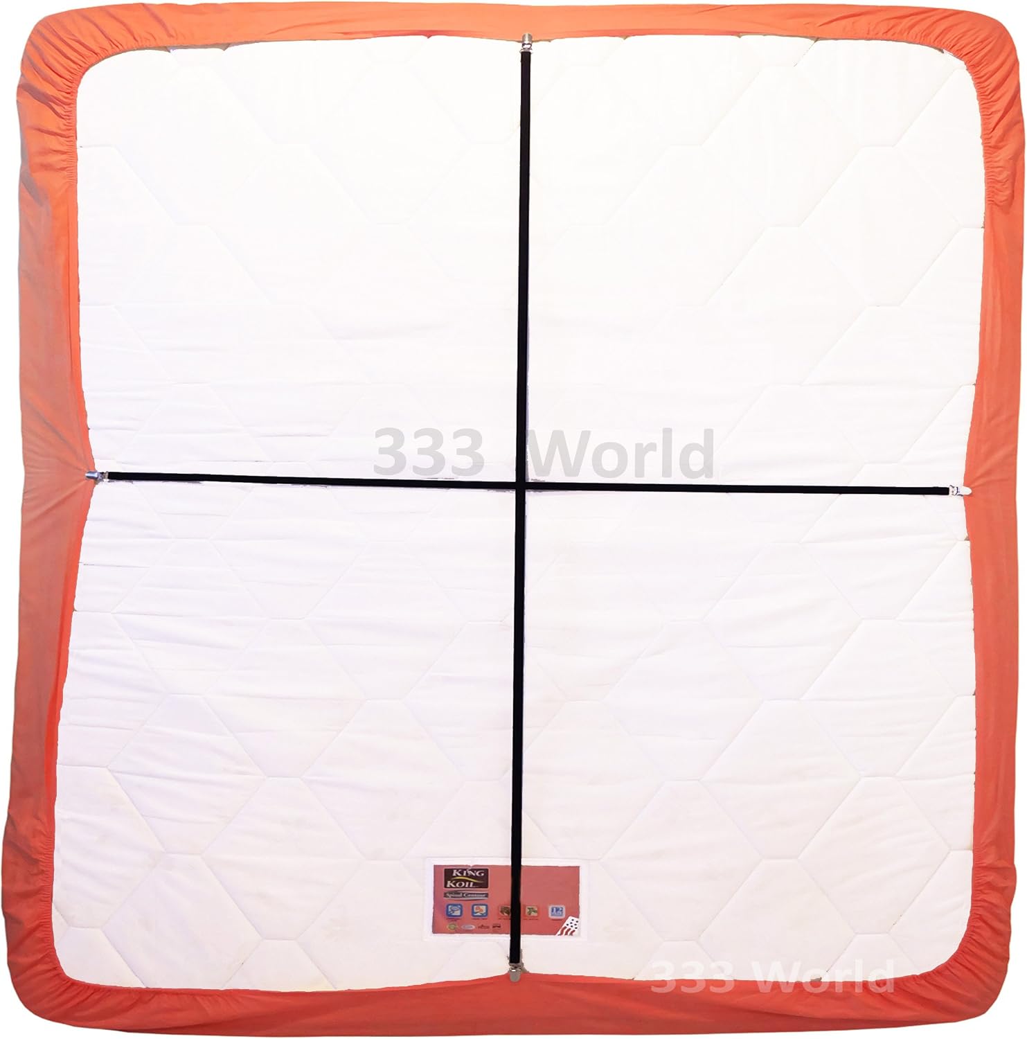 333 World Bed Suspender Crisscross 2 Ways-Adjustable Long Gripper/Strap/Holder/Fastener for Your Bed. (Set of 2). (Single Model)