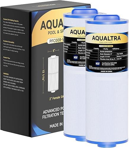 AQUALTRA Filtro de spa que reemplaza a Pleatco PWW50L, Unicel 4CH-949, Filbur FC-0172, SD-01143, Waterway 817-4050, Dynasty Rising Dragon 50, SC757,