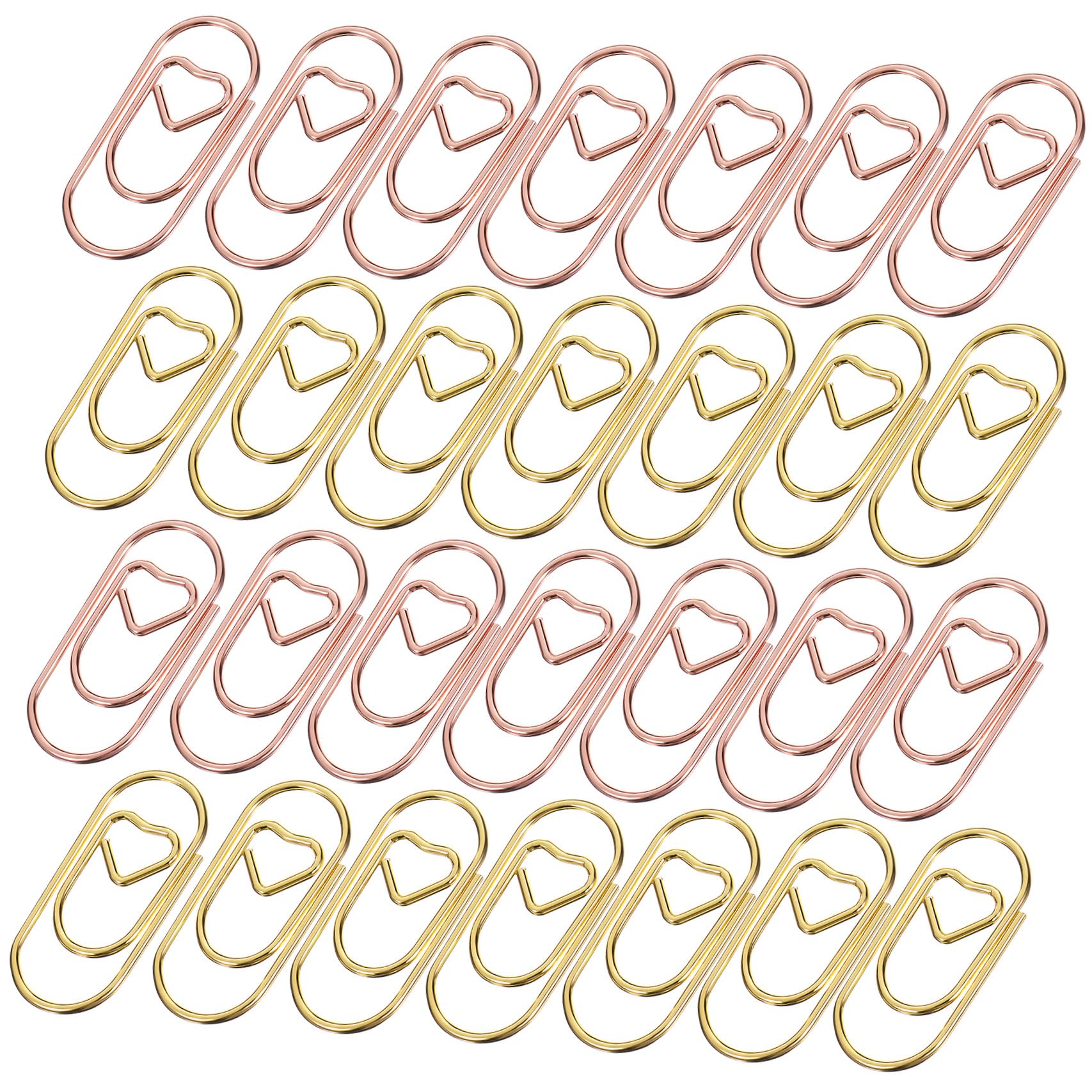 Didiseaon Clips Metálicos Decorativos Forma 400 Piezas Clips para Útiles Escolares Oficina Marcadores