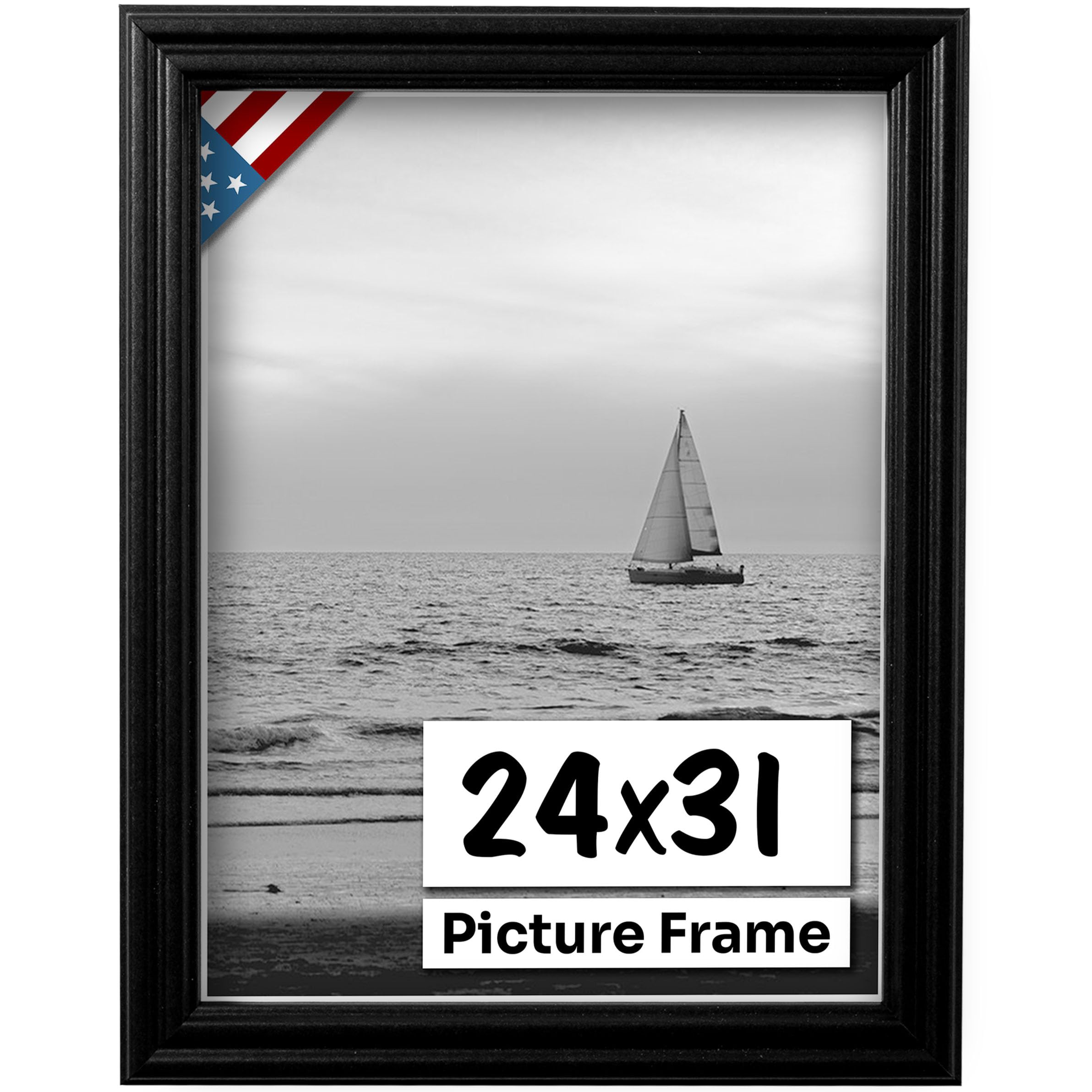 Amazon.com - US Art Black 24x31 Picture Frame .75