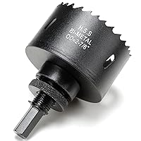 Vista 22 de Sierra perforadora de 3 1/2" (89 mm) para madera y plástico, broca de núcleo de cortador de agujeros bimetálico HSS para paneles de yeso, tableros