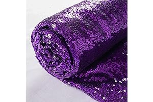 Shiny Beauty Purple Sequin Fabric