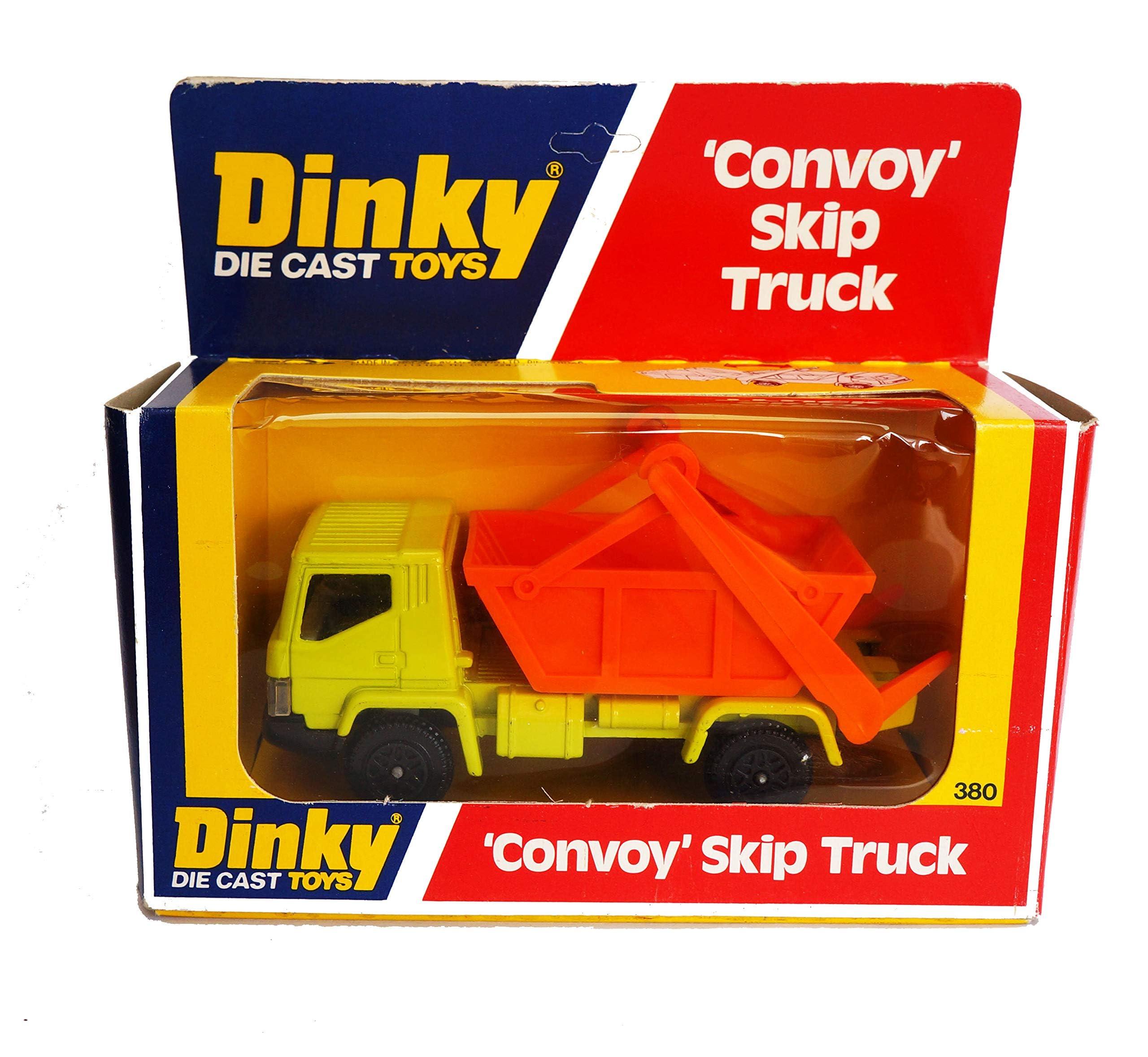Vintage 1978 Dinky Die Cast Toys No. 380 Convoy Skip Truck 1/43 Scale Replica Vehicle New In The Original Box - Shop Stock Room Find