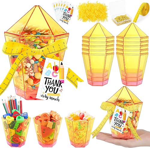 Aneco 12 Pcs Teacher Appreciation Pencil Gift Boxes Pencil Candy Popcorn Contain