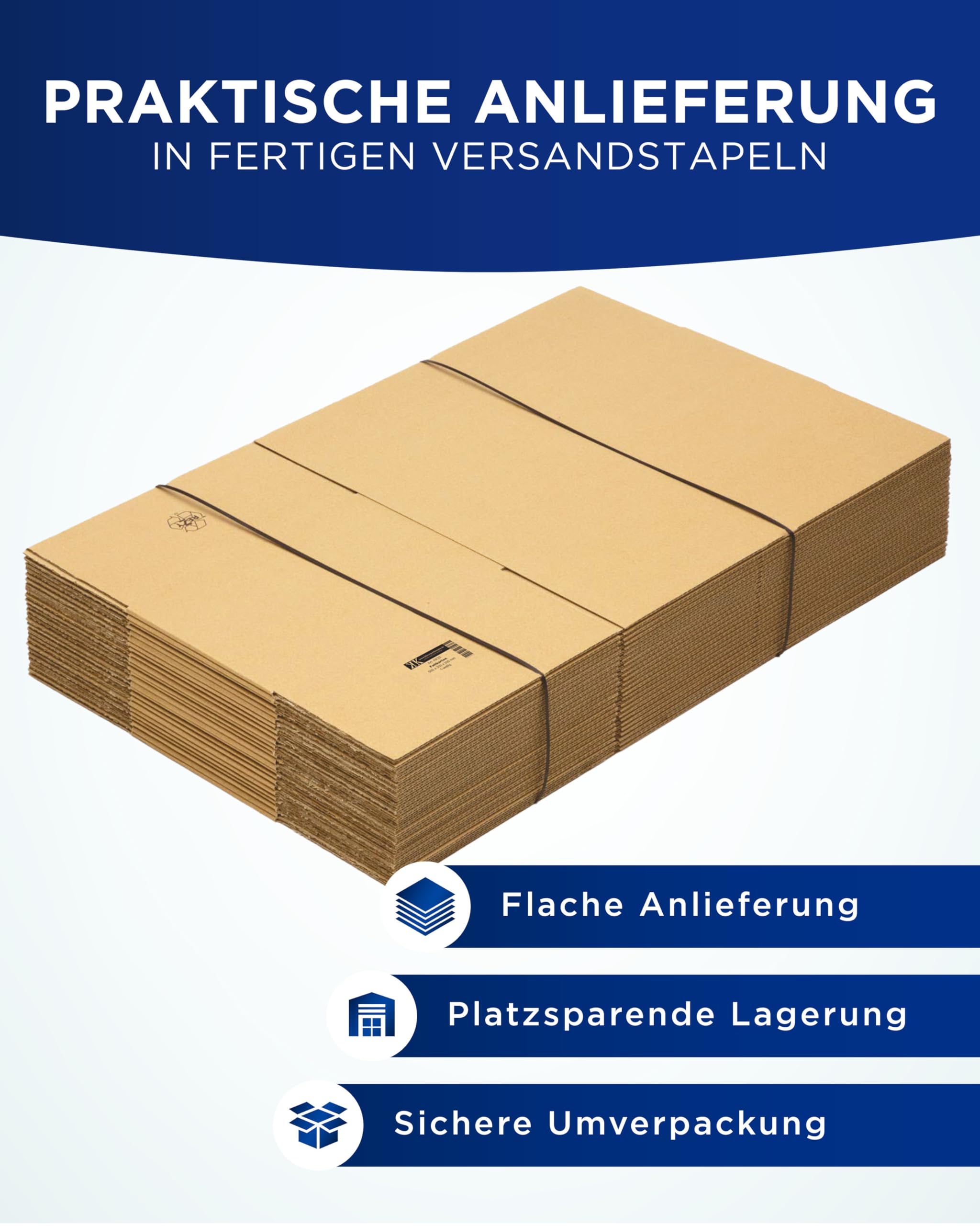 50 Kartons 500 x 300 x 200mm für Warensendung