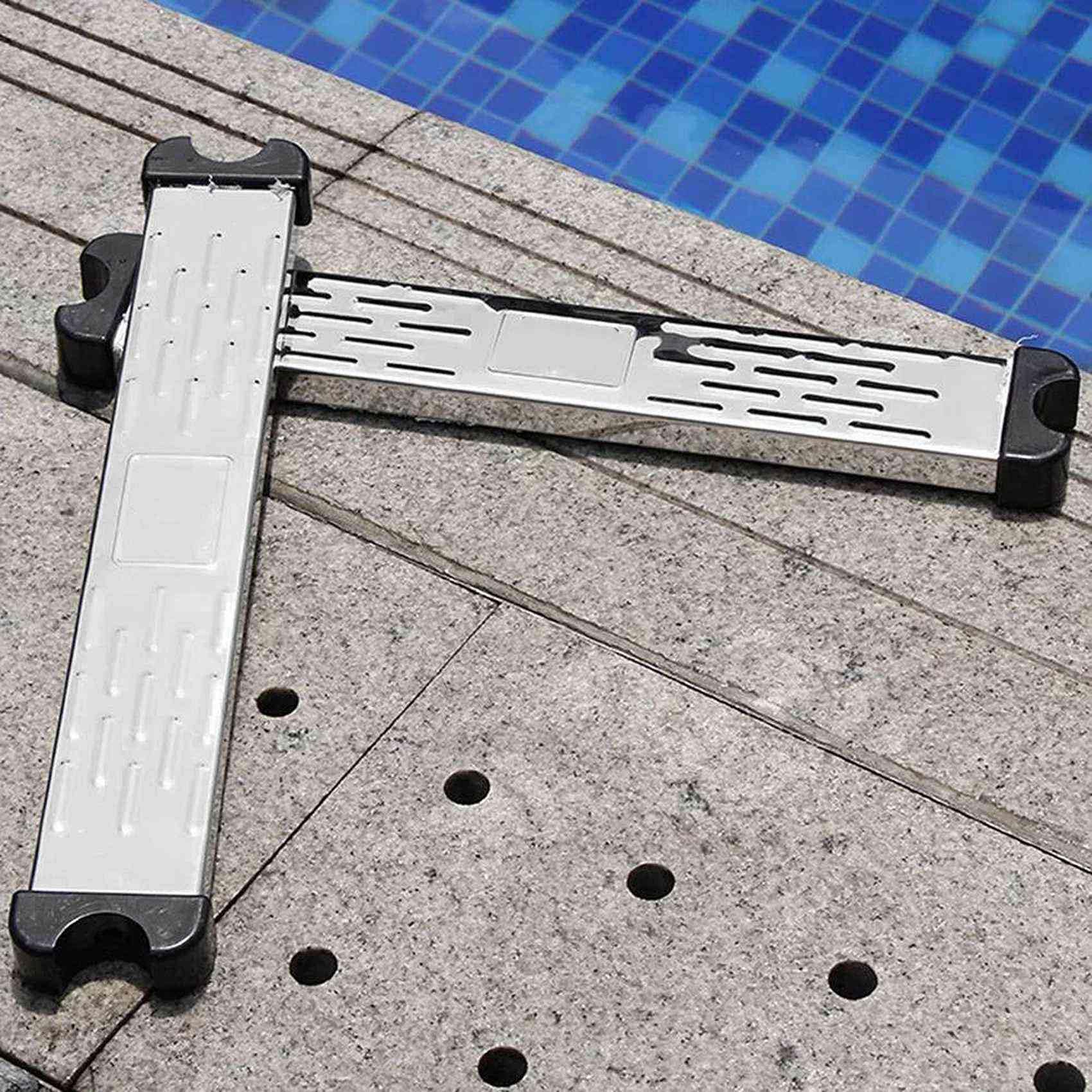 Échelle de Piscine Antidérapante en Acier Inoxydable Étages