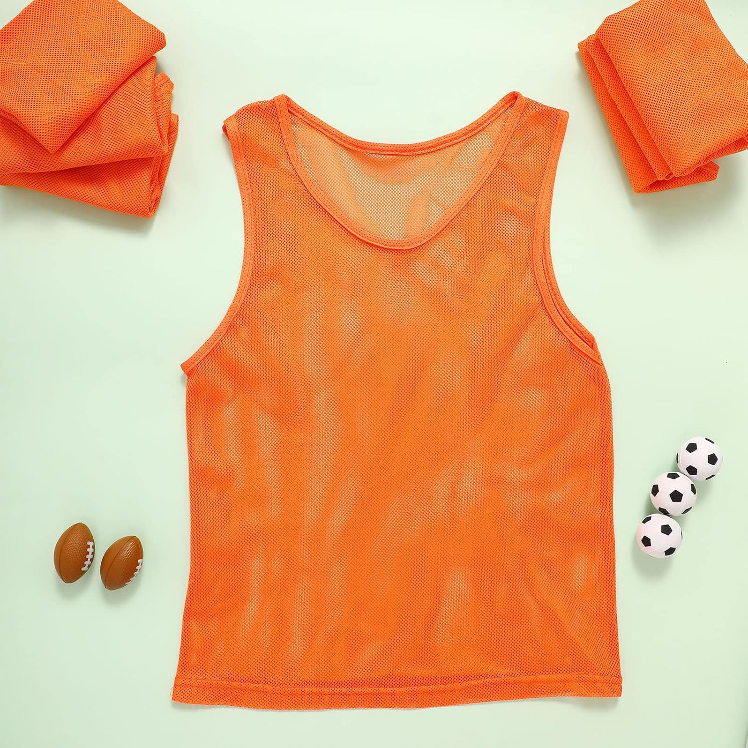 Sintege 24 Pcs Youth Pinnies Kids Penny Jersey Scrimmage Vest Basketball Practice Jersey Soccer Vests for Youth Kids