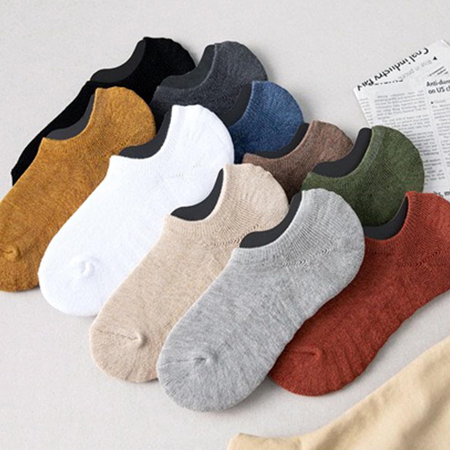 Hycome Men 10 Pairs Women No Show Socks, Low Cut Ankle Sock, Short Socks Casual Socks - Image 7
