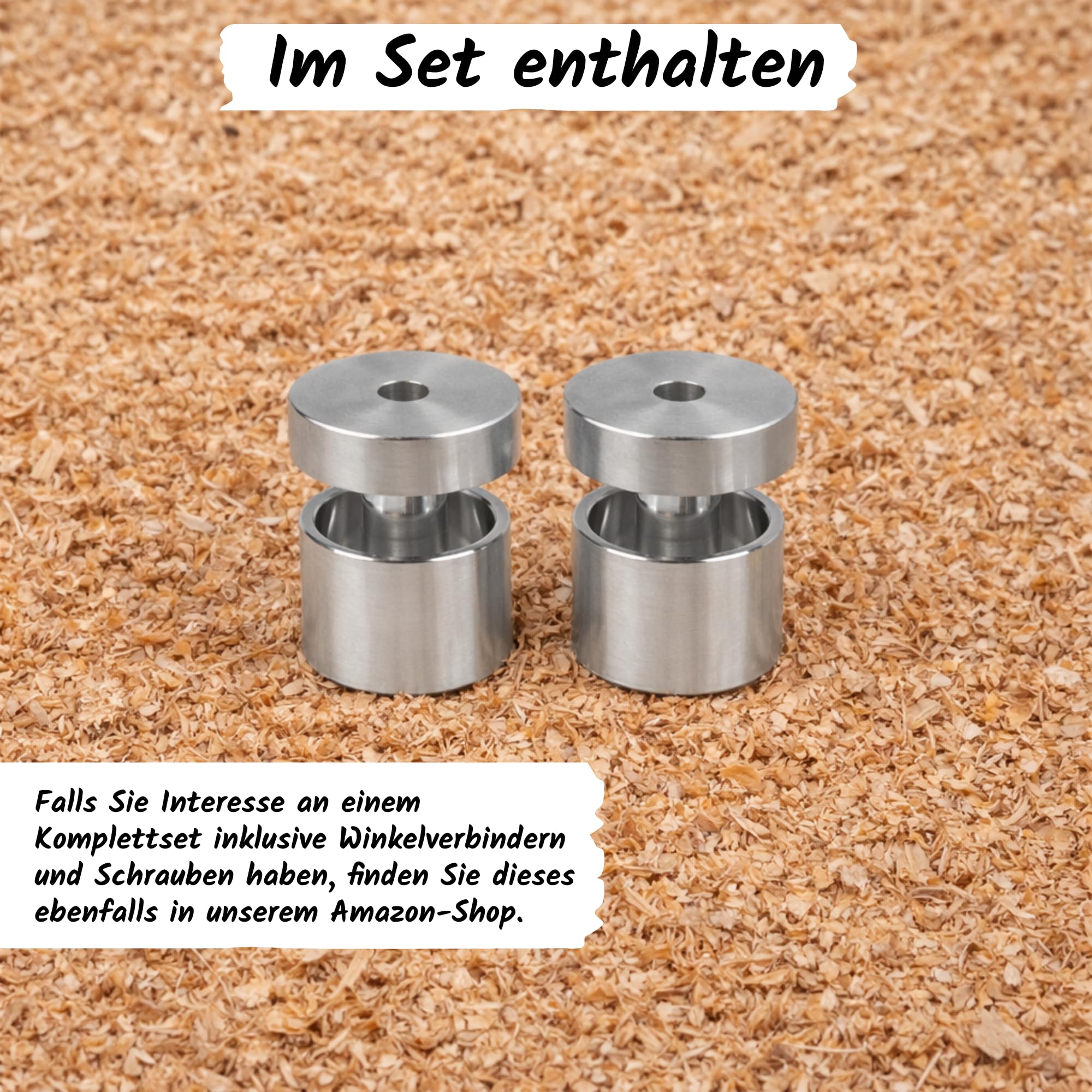 KikeriClean Milbensperre für Hühnerstange 2er Set – Aluminium CNC gefräst – Milbenfalle/Milbenstopp gegen rote Vogelmilbe (2er Set) (Milbensperre ohne Winkel & Schrauben (2er Set))