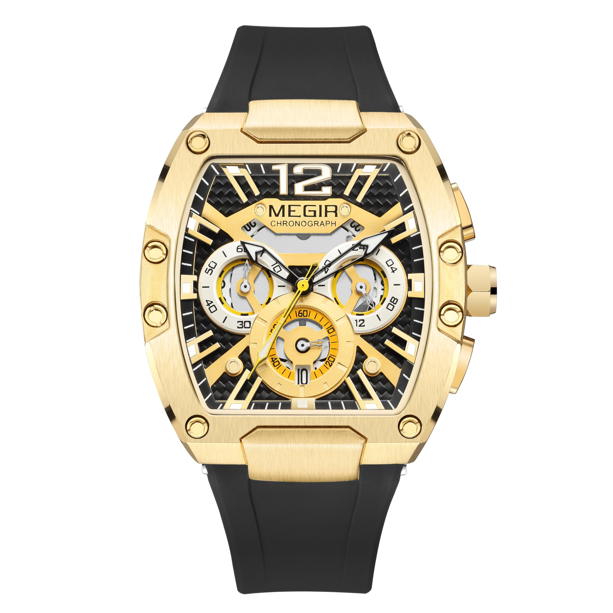 Megir Analog Chronograph with Date Display Military Analog Watch - for Men (Blue) (B0CRHP7K44) Amazon Price History, Amazon Price Tracker