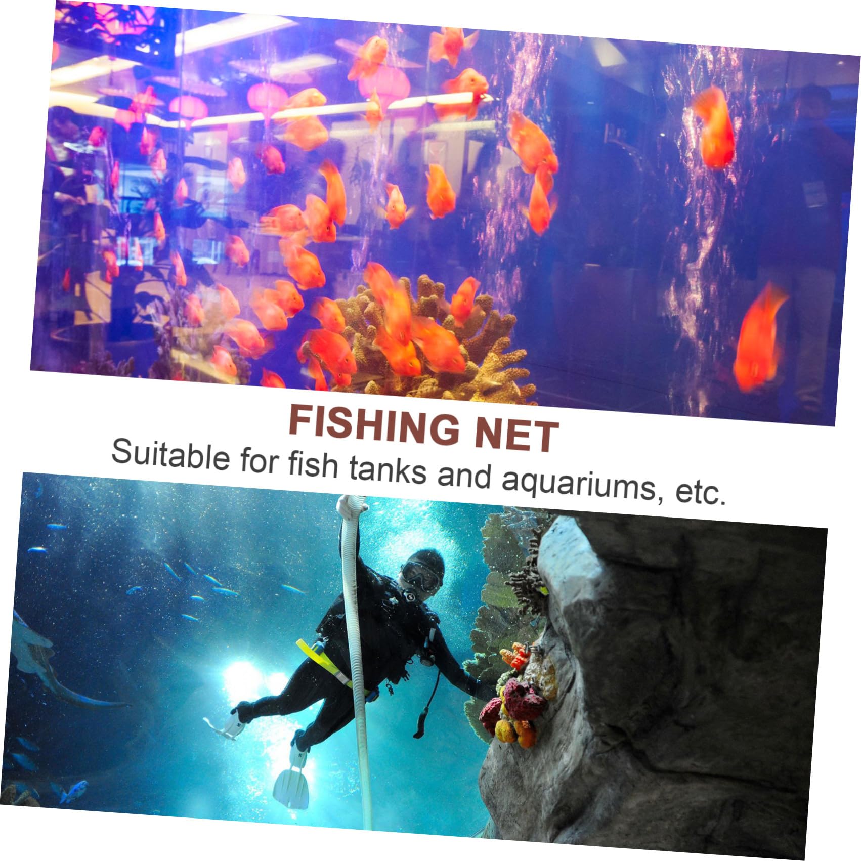 Toddmomy Fliegenbindestock mit Bambusgriff Leichter Kescher zum Fischen Robustes Netz für Aquarium und Zuhause Praktischer und Schwarzer Kleiner Kescher