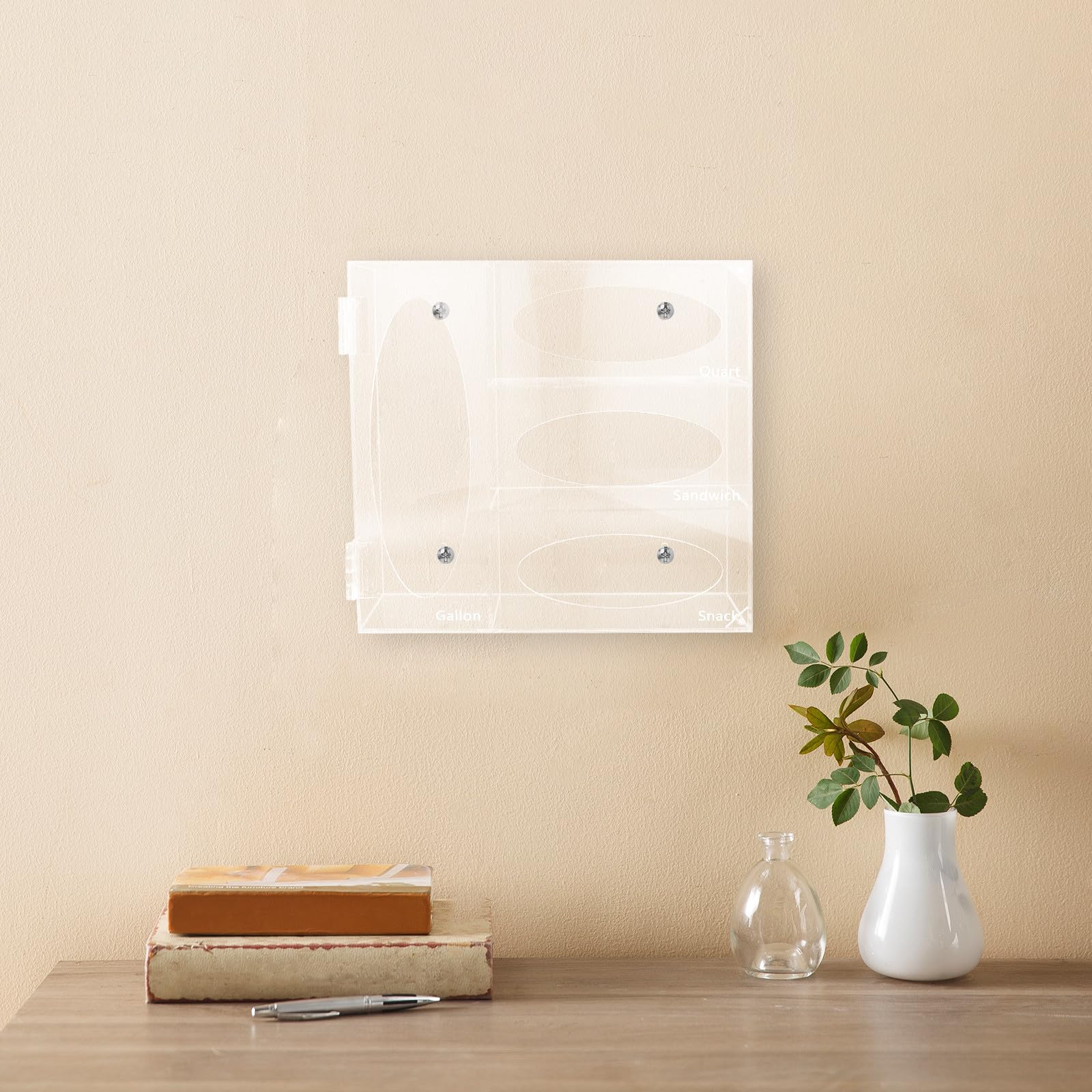 Cabilock Dispenser da Parete in Acrilico per Guanti Usa e Getta Design Minimalista e Visibilità Facile, per Spazi Professionali e Laboratorio