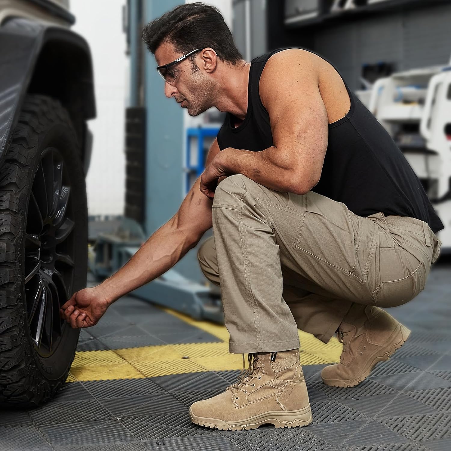 FREE SOLDIER Men's Cargo Pants Water Resistant Ripstop Tactical Pants for Men Work Pants Lightweight Outdoor Hiking Pants Men - Image 3