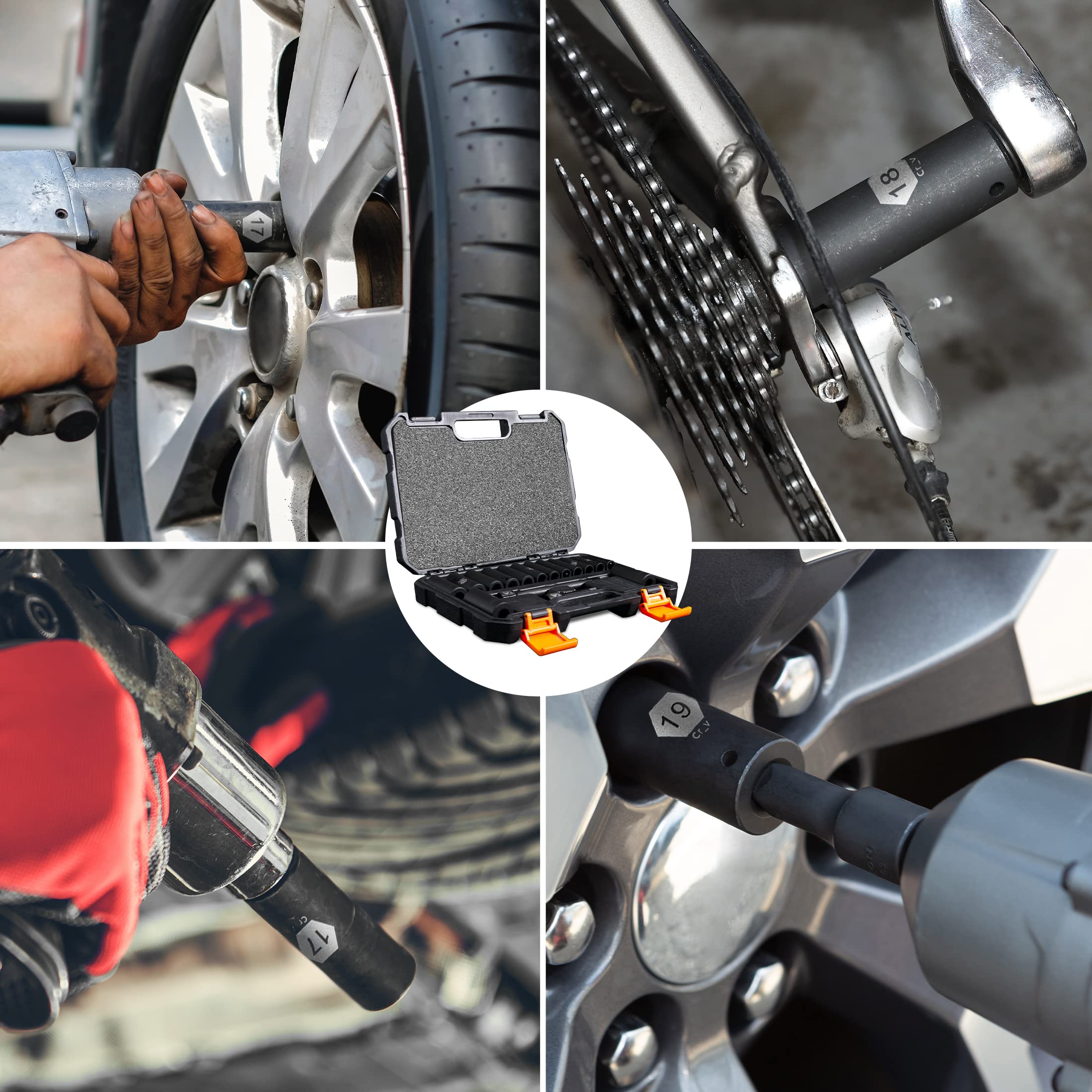 Prese A Percussione Metriche Profonde Per Unità Da 3/8" MM 6 Lati 10 Mm - Foto 9