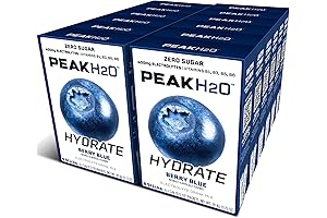 Juicy Mixes PeakH20 Berry Blue Electrolytes Powder Hydration Packets