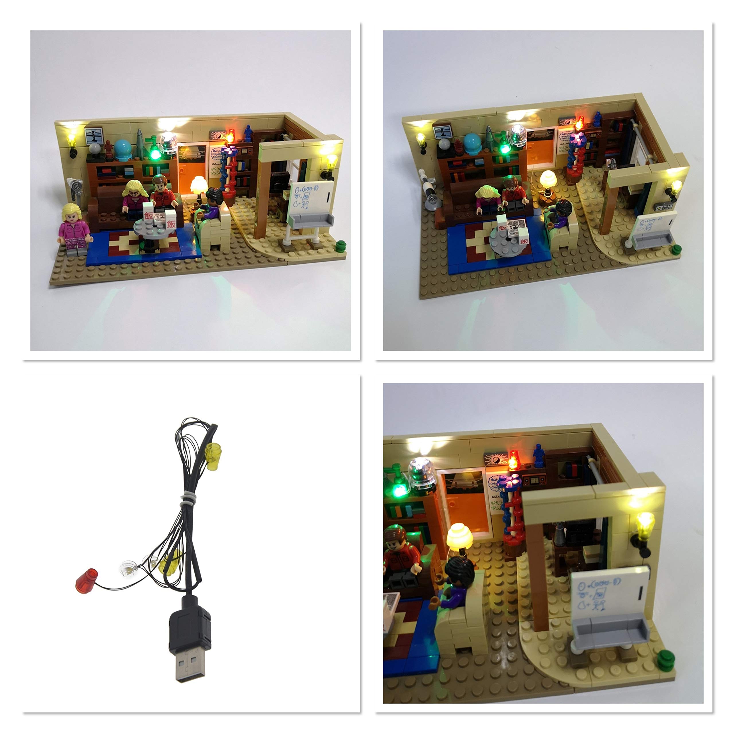 Butterfly Designs UK LED Light Kit for Ideas 21302 Big Bang Theory Lighting USB **Does Not Include Model**