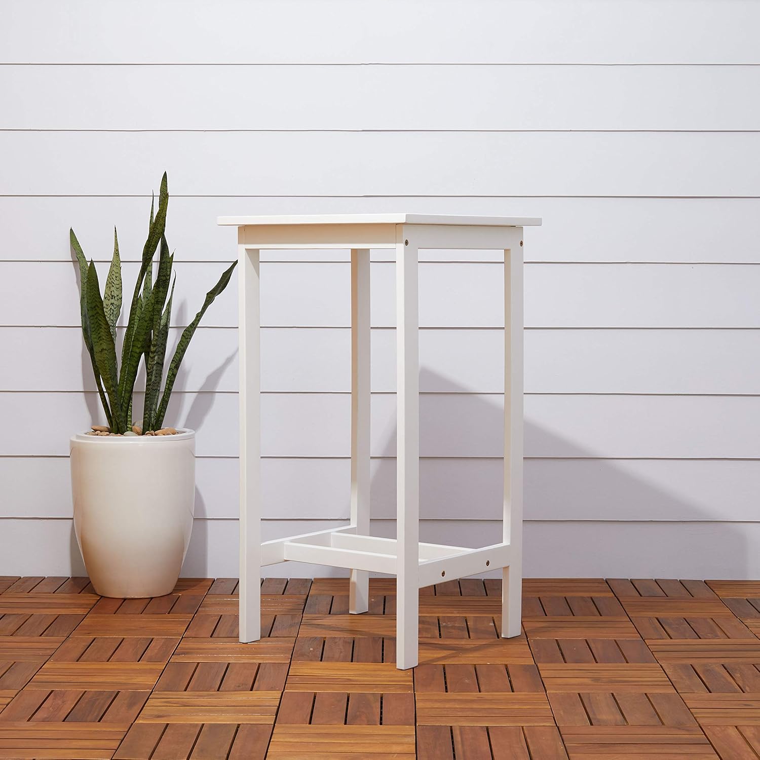 GOWE Bradley Outdoor Bar Table in White