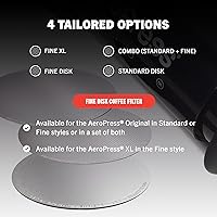 Vista 5 de Able DISCO (fino) para Aeropress: el filtro de café de acero inoxidable reutilizable original, fabricado en EE. UU