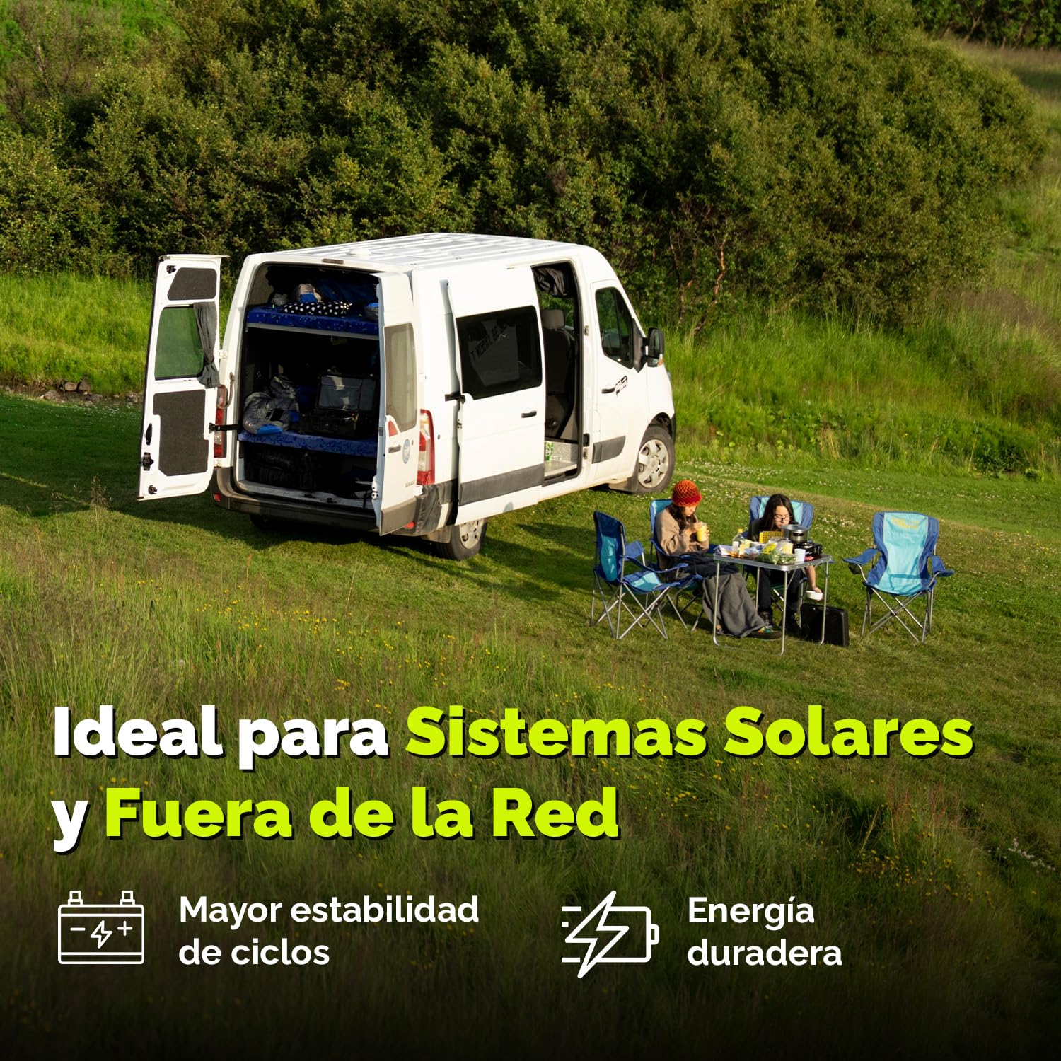 Electronicx GEL 12V 140Ah batería de ciclo profundo – sin mantenimiento, para caravana, autocaravana, barco, casa de jardín, sistema solar off-grid – 393×175×190 mm