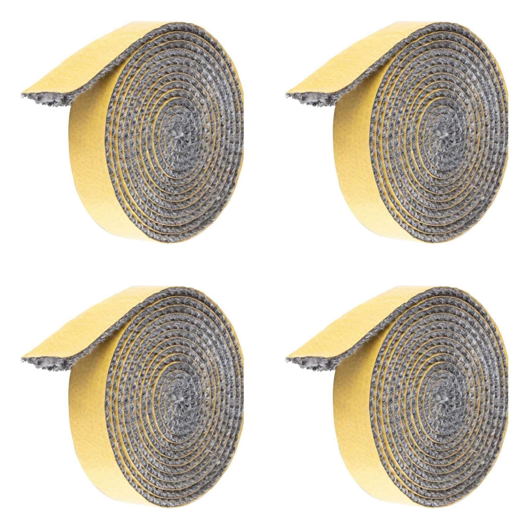 Hndhbfgrt 4X High Temperature 2M Fibreglass Rope Wood Stove Door Seal Gasket Fireplace Seal Rope Wood Stove Gasket,3mmx10mmx2m