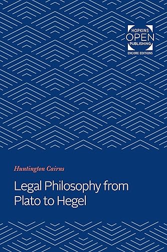 Legal Philosophy from Plato to Hegel