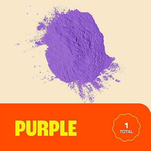 Miniatura 3 de Chameleon Colors Polvo de color de 25 libras, 1 paquete, color morado vibrante, para 15-20 personas, apto para niños, no tóxico y sin gluten, ideal