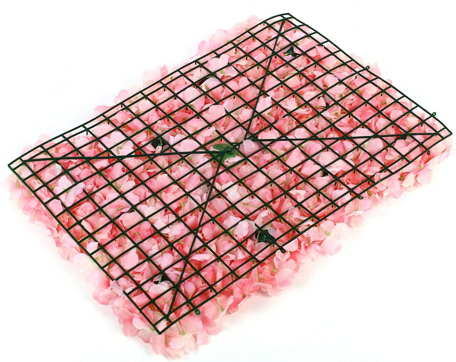 12 Pieces Pink Artificial Flowers Wall Romantic Flower Wall For Background Decoration Silk Flower Roses Wall Panel Hanging Wedding Venue Main Road Decor Silk Flower Panels for Photo Backdrop Decor