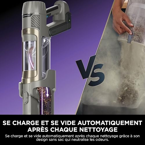 Shark PowerDetect Clean & Empty, Aspiradora Inalámbrica, 70 Min., Gris - 6