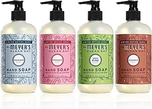 Mrs. MEYER'S CLEAN DAY Holiday Hand Soap Set, includes Peppermint, Iowa Pine, Snowdrop, Gingerbread