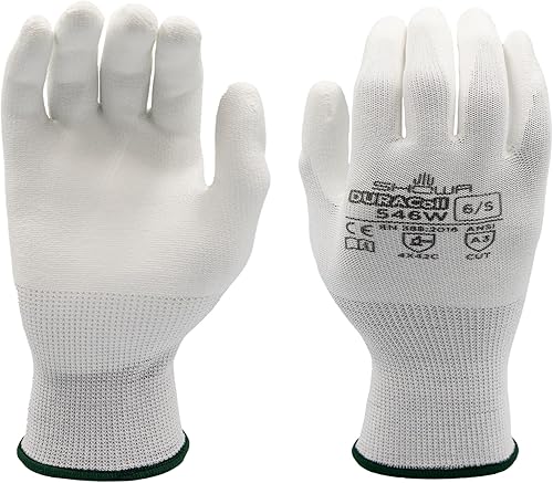 SHOWA 546 Polyurethane Palm Coated A4 Cut Resistant Safety Glove with Poly/HPPE 