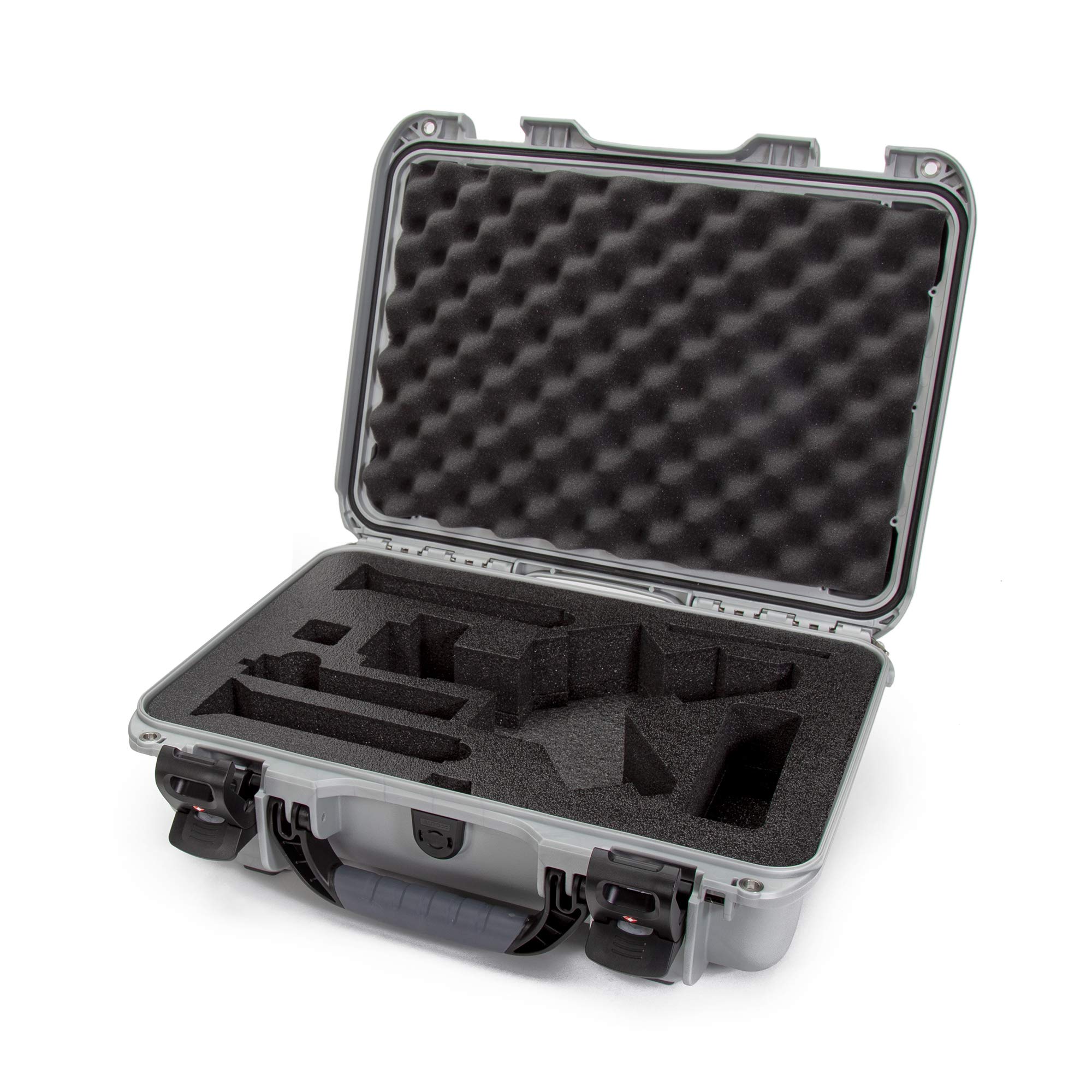 NANUK923 Ronin S Waterproof Hard Case with TSA Approved Travel Lock Latches, Custom Foam Insert for DJI Ronin-S Gimbal Stabilizer System - Silver (923-RONS5)