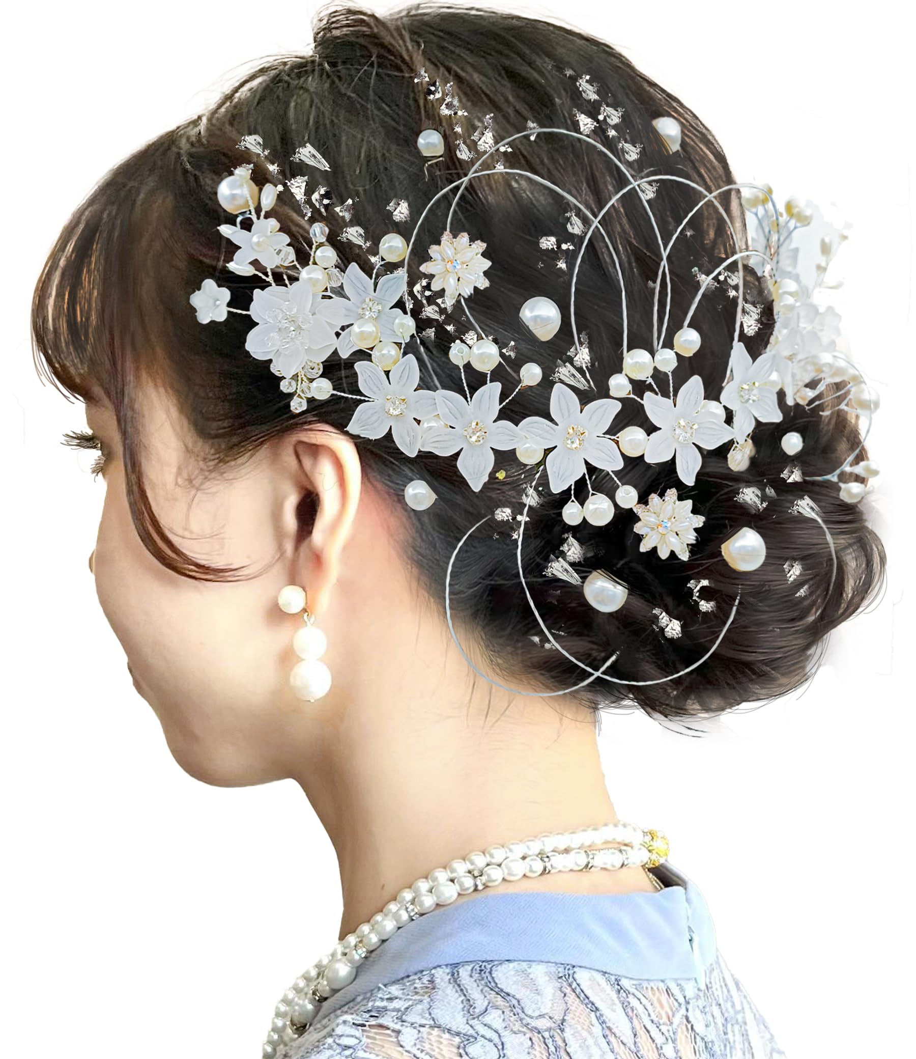 Amazon | [JZOON] 成人式 結婚式 浴衣 髪飾り ヘアアクセサリー