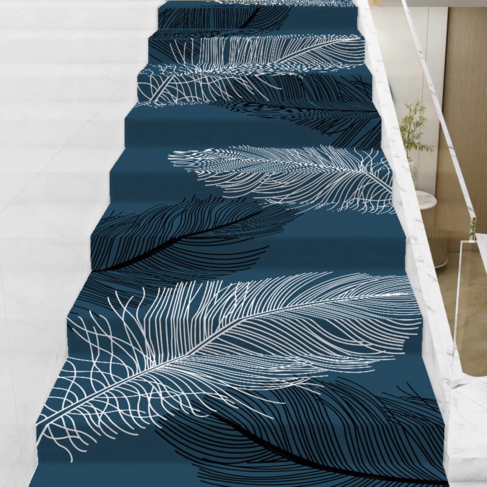 Alfombra para escalones de madera autoadhesiva de 6 mm para proteger del ruido doméstico