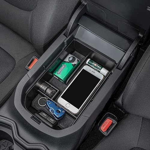 Miniatura 3 de TOPINSTALL Bandeja de consola central para tablero y bandeja central negra compatible con RAV4 2025 2024 2023 2022 2021 2020 2019, bandeja de