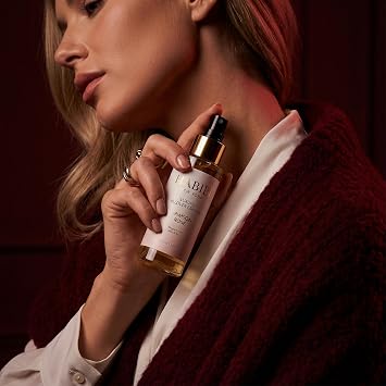 H HABIBI Crimson Rose Hair Perfume and Body Spray for Women, Luxury Hair and Body Parfum Mist 100 ml 3.4 fl oz, Long Lasting Body Mist with Panthenol and Vitamin E, Made in USA
