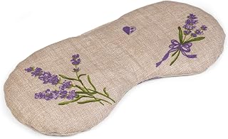 Antifaz, máscara refrescante y cojín caldo para los ojos. La alternativa naturale a los máscara en gel - Cojín con semillas de lino (color: campestre romantico)